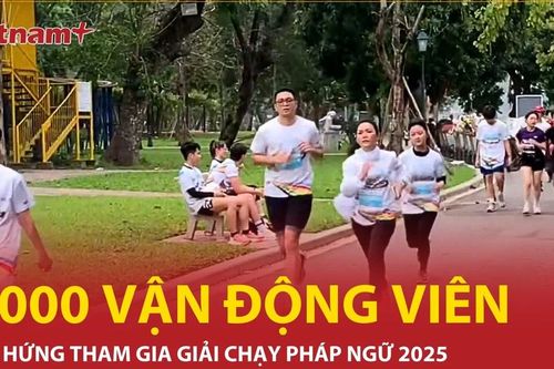 2.000 vận động viên hào hứng tham gia giải chạy Pháp ngữ 2025