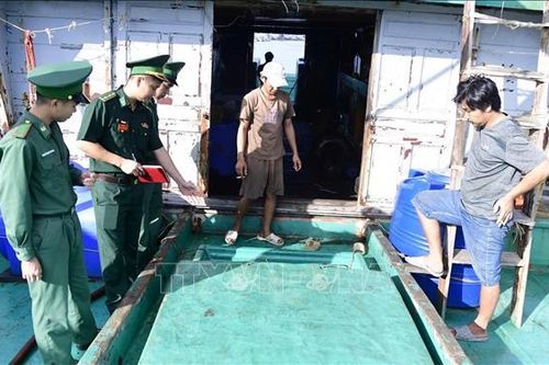 Điều tra tàu cá chở 10.000 lít dầu không rõ nguồn gốc