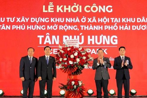 Khởi công xây dựng khu nhà ở xã hội Tân Phú Hưng Central Park gần 1.400 tỷ đồng