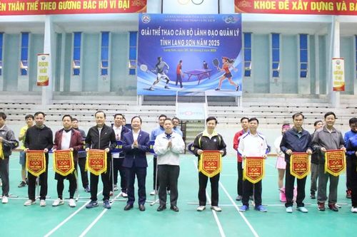 Gần 60 vận động viên tham gia Giải thể thao cán bộ lãnh đạo quản lý tỉnh Lạng Sơn năm 2025