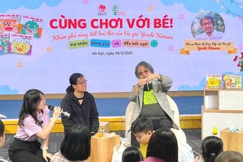 Tác giả Nhật Bản Yuichi Kimura giao lưu với độc giả nhí Việt Nam