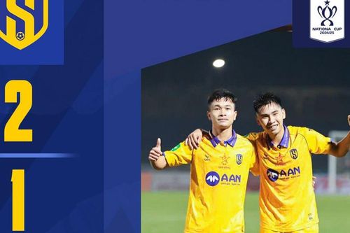 Sao U22 Việt Nam ghi bàn, SLNA thắng nhọc đội hạng nhất để lọt vào bán kết Cúp Quốc gia