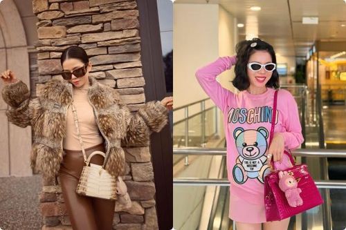'Nữ hoàng phòng trà' Lệ Quyên và túi hàng hiệu xa xỉ xuống phố