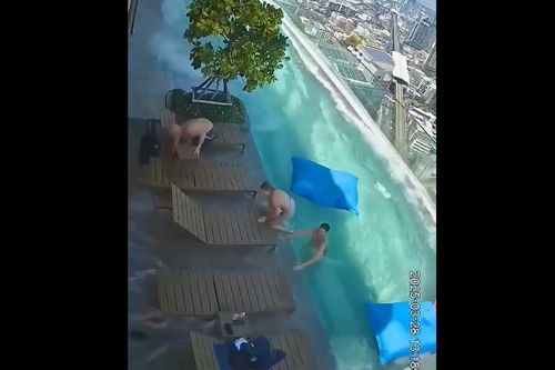 Động đất ở Thái Lan: Video cặp đôi suýt mất mạng khi bể bơi vô cực vỡ kính chắn bảo vệ