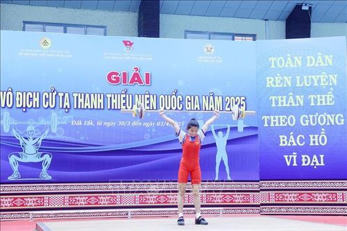 Khai mạc Giải vô địch cử tạ Thanh thiếu niên quốc gia năm 2025