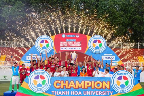 Trường ĐH VH,TT&DL Thanh Hóa vô địch Giải bóng đá Thanh Niên sinh viên quốc tế 2025