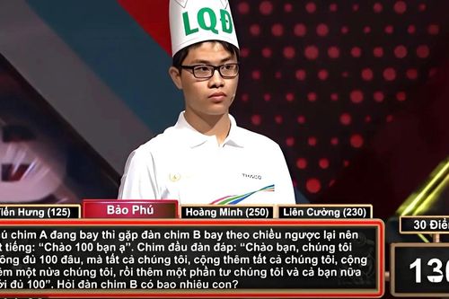 Bài toán tiểu học làm khó 4 thí sinh Đường lên đỉnh Olympia