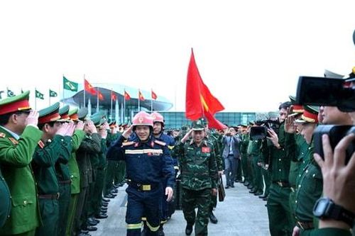 Những chiến sĩ cảnh sát PCCC lên đường sang Myanmar làm nhiệm vụ cao cả