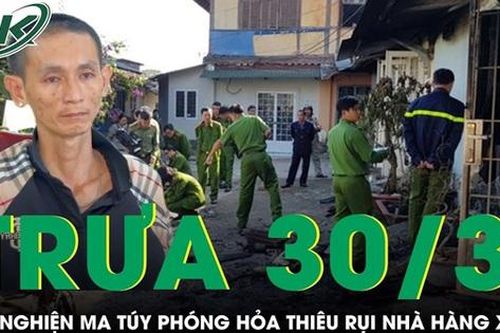 Khống chế 'con nghiện' ma túy phóng hỏa đốt nhà hàng xóm cháy rụi lúc nửa đêm