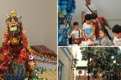 Triển lãm 'Kẻ nguyên nhựa': Tái sinh đồ chơi nhựa cũ xịn, góc check-in độc lạ