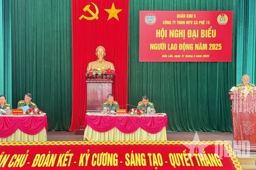 Công ty TNHH MTV Cà phê 15 tổ chức hội nghị đại biểu người lao động năm 2025