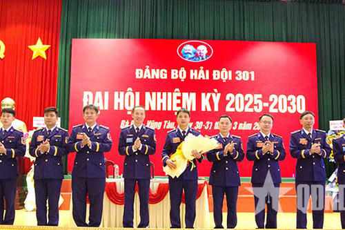 Đảng bộ Hải đội 301 tổ chức Đại hội Đảng bộ, nhiệm kỳ 2025-2030