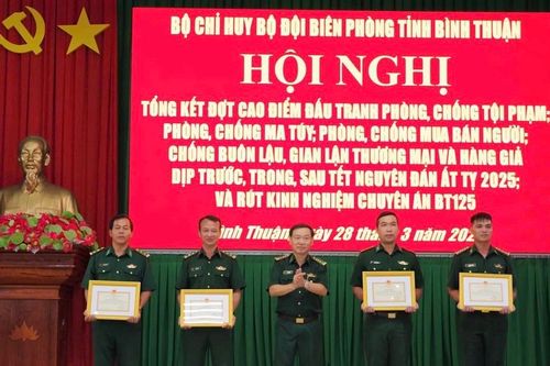 Bộ đội Biên phòng tỉnh Bình Thuận bắt, khởi tố nhiều đối tượng trong đợt cao điểm phòng chống tội phạm