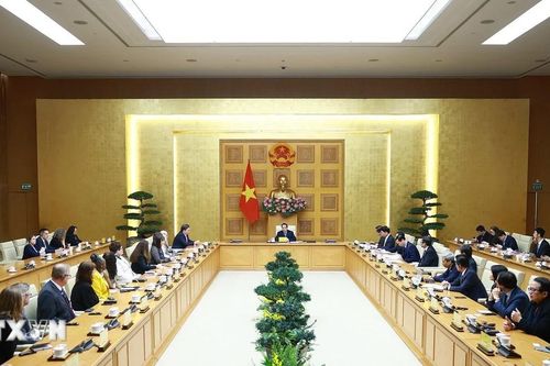 Thủ tướng Phạm Minh Chính tiếp đoàn lãnh đạo các Trường Đại học của Hoa Kỳ