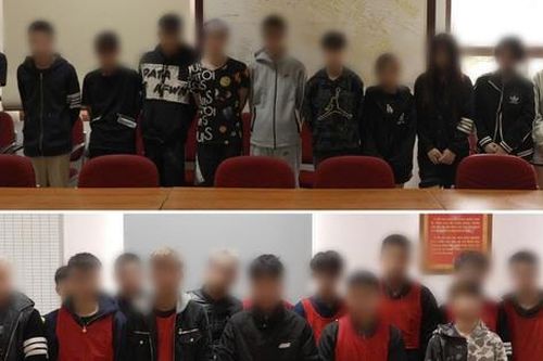 Bắt khẩn cấp hàng chục đối tượng đi xe máy hò hét, bóp còi inh ỏi tại quận Long Biên