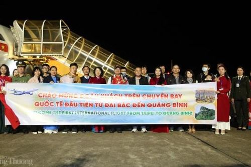 Quảng Bình: Đón chuyến bay quốc tế đầu tiên từ Đài Bắc