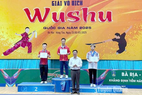 Tuyên Quang giành 5 huy chương tại Giải vô địch Wushu quốc gia