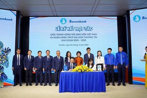 Ngân hàng Sacombank hợp tác với Hội Liên hiệp Thanh niên Việt Nam nâng cao kiến thức tài chính cho giới trẻ