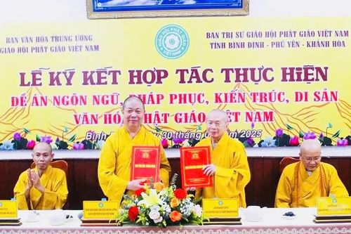 Lễ ký kết hợp tác giữa Ban Văn hóa T.Ư và Ban Trị sự GHPGVN các tỉnh Bình Định, Phú Yên, Khánh Hòa