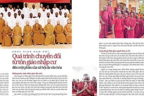 Phật giáo Nam Phi: Quá trình chuyển đổi từ tôn giáo nhập cư đến một phần của xã hội đa văn hóa