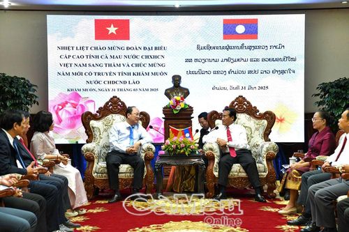 Bí thư Tỉnh ủy Nguyễn Hồ Hải thăm, chúc tết Bunpimay, nước Cộng hòa Dân chủ Nhân dân Lào