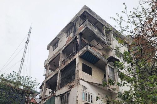 Cảnh cũ nát của chung cư 51 Huỳnh Thúc Kháng sắp được cải tạo, xây mới