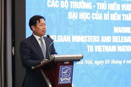 Đại học Quốc gia Hà Nội tăng cường hợp tác khoa học, nghiên cứu và đào tạo với Bỉ