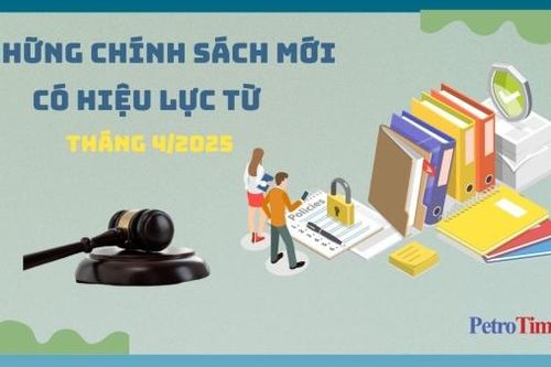 Những chính sách mới có hiệu lực từ tháng 4/2025