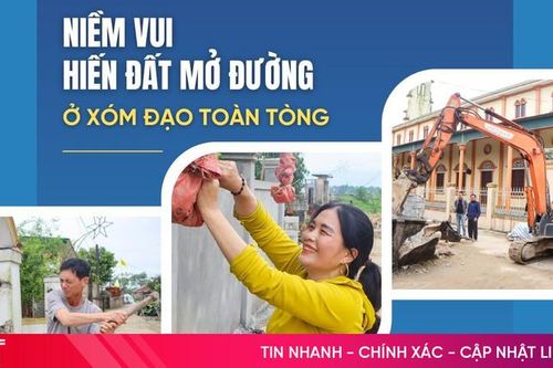 Niềm vui hiến đất mở đường ở xóm đạo toàn tòng