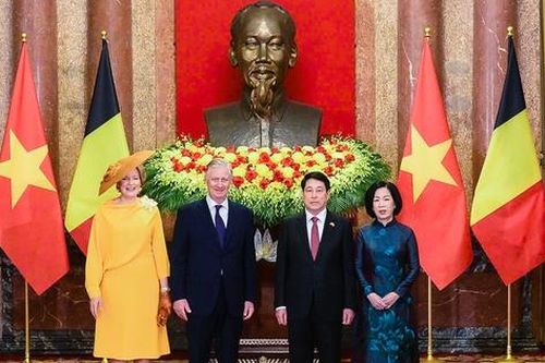 Chủ tịch nước Lương Cường chủ trì lễ đón chính thức Nhà vua Bỉ Philippe