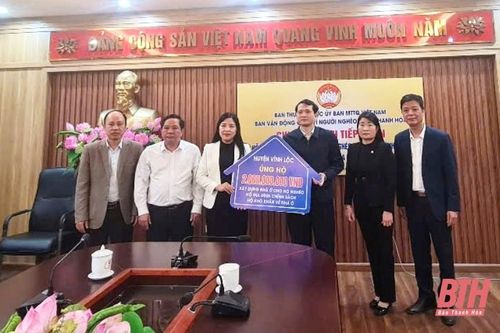 Vĩnh Lộc trao 2 tỷ đồng hỗ trợ xây dựng nhà ở cho hộ nghèo