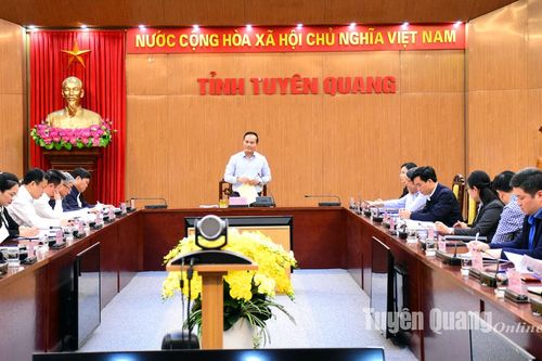 Họp Ban tổ chức các hoạt động khai mạc Năm du lịch tỉnh Tuyên Quang