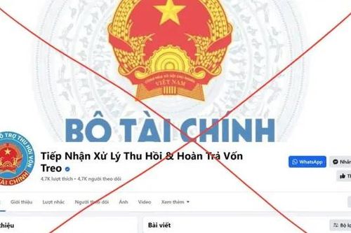 Cảnh báo giả mạo Facebook của Bộ Tài chính để lừa đảo