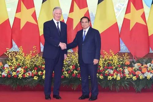 Thủ tướng Chính phủ Phạm Minh Chính hội kiến Nhà vua Bỉ