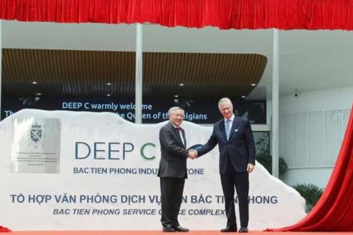 Nhà vua Vương quốc Bỉ dự lễ khai trương Tổ hợp văn phòng Dịch vụ KCN Bắc Tiền Phong
