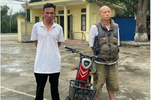 Bắt 2 đối tượng trộm xe của người phụ nữ đang đi làm ruộng