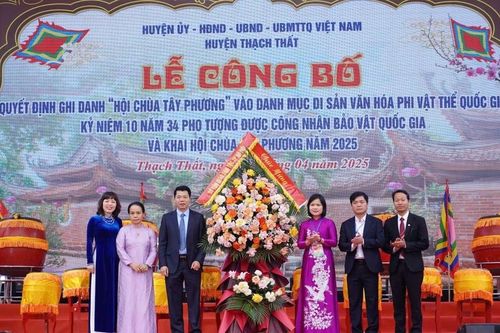 Ghi danh Hội chùa Tây Phương vào danh mục Di sản văn hóa phi vật thể quốc gia