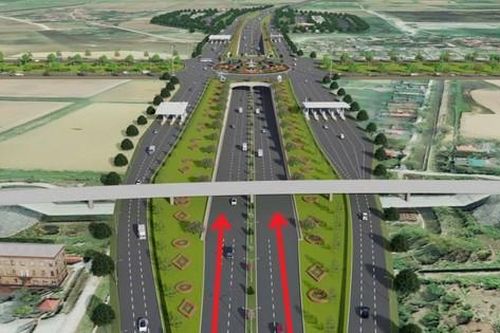 Hình ảnh nút giao 3 tầng kết nối cao tốc Pháp Vân - Ninh Bình với Vành đai 5