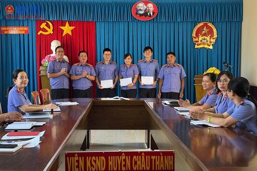 VKSND huyện Châu Thành tổ chức cuộc thi 'kỹ năng đề ra yêu cầu điều tra'
