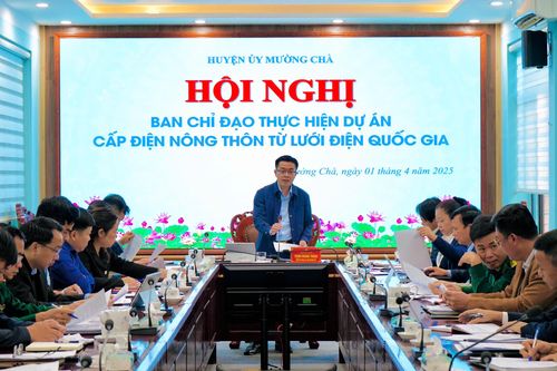 Mường Chà đẩy nhanh tiến độ dự án cấp điện nông thôn