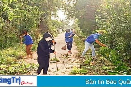 Xung kích, tình nguyện góp sức xây dựng nông thôn mới