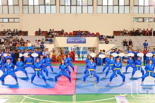Lan tỏa phong trào luyện tập võ cổ truyền trong trường đại học