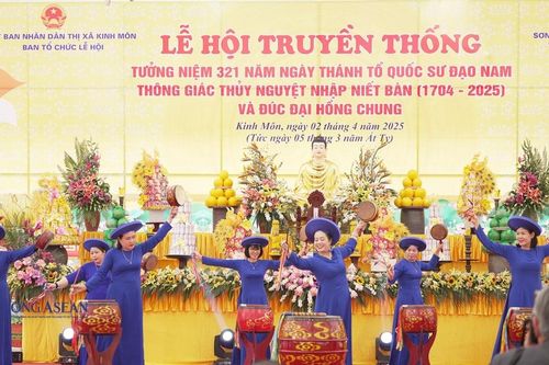 Trang trọng khai hội truyền thống chùa Nhẫm Dương ở Hải Dương