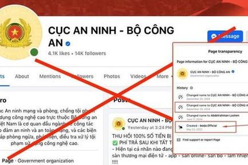 Giả mạo Cục An ninh mạng và phòng, chống tội phạm sử dụng công nghệ cao để lừa đảo