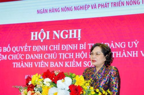 Hội nghị công bố Quyết định bổ nhiệm nhân sự cấp cao Agribank