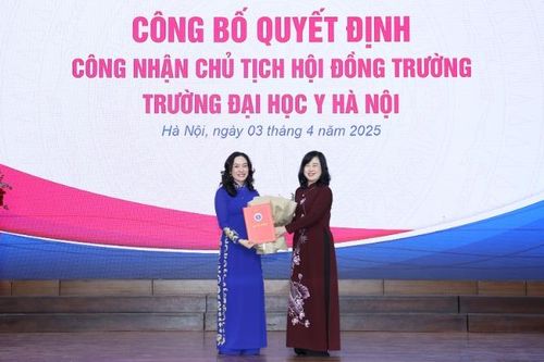 PGS, TS Phan Thị Thu Hương giữ chức Chủ tịch Hội đồng trường Trường đại học Y Hà Nội