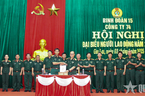 Công ty 74 (Binh đoàn 15) tổ chức Hội nghị đại biểu người lao động năm 2025