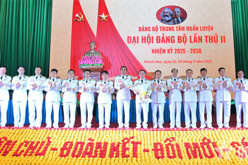 Trung tâm Huấn luyện Vùng 4 Hải quân tổ chức Đại hội Đảng bộ lần thứ II, nhiệm kỳ 2025 - 2030