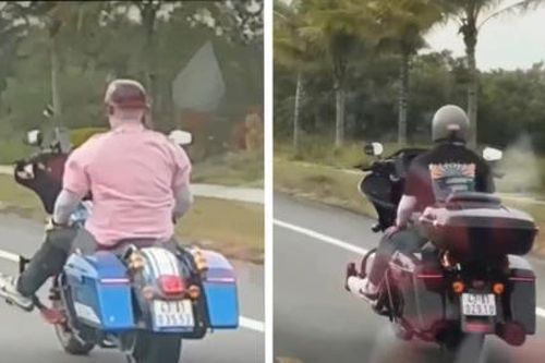 Xử lý hai 'Oppa' điều khiển xe mô-tô buông cả 2 tay