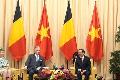 Bí thư Thành ủy TPHCM Nguyễn Văn Nên hội kiến Nhà vua Bỉ Philippe